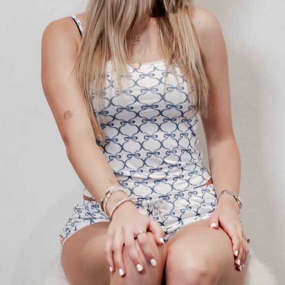 NEW - Blue Bows Lounge Se - Picture 1 of 1